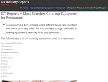 Tablet Screenshot of ict-industry-reports.com